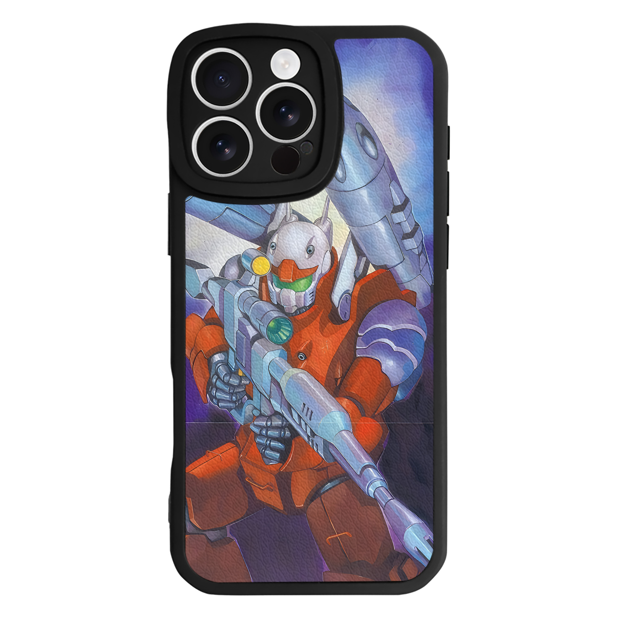 （画像用） 機動戦士ガンダム Mobile Suit Gundam 【iPhone 16シリーズ対応】シリコンスマホケース（レザー調） 材質：シリコン